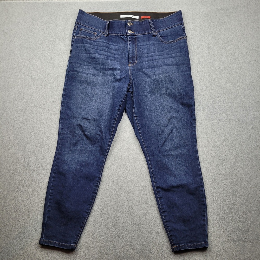 Celebrity Pink The Spice Jeans Womens 18 Dark Blue High Rise Skinny CX23350SS